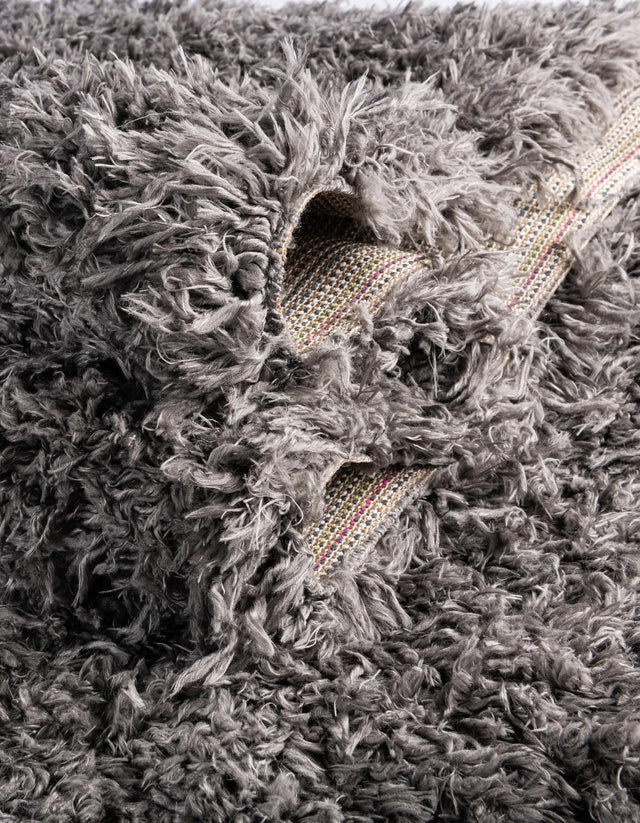 Slate 6' x 9' Marilyn Monroe Opulence Shag Rectangle Area Rug Thick Soft Touch Fluffy & Plush Shaggy Pile