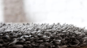 Slate 6' x 9' Marilyn Monroe Opulence Shag Rectangle Area Rug Thick Soft Touch Fluffy & Plush Shaggy Pile