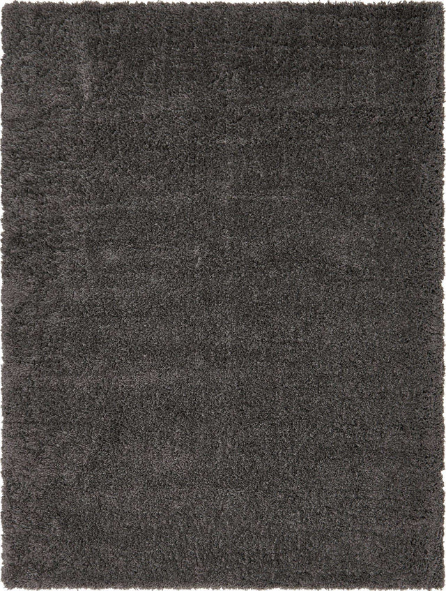 Slate 9' x 12' Marilyn Monroe Opulence Shag Rectangle Area Rug Thick Soft Touch Fluffy & Plush Shaggy Pile