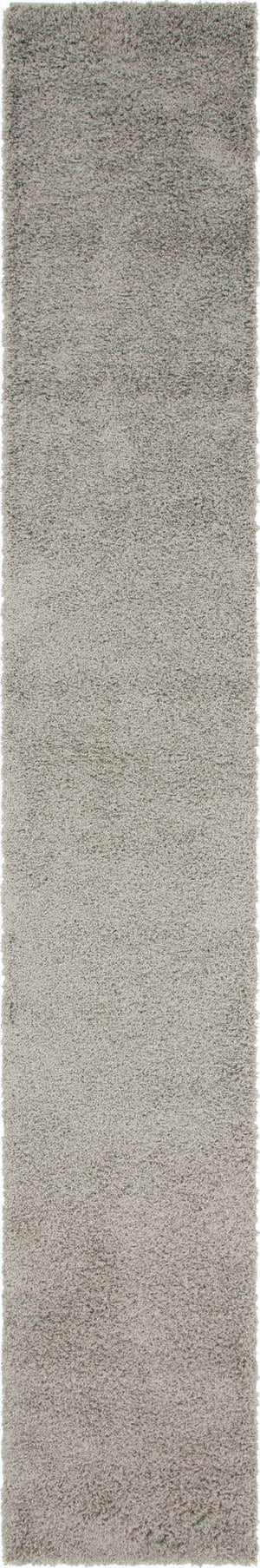 Cloud Gray 2' 7 x 16' 5 Solid Shag Runner Area Rug Thick Soft Touch Fluffy & Plush Shaggy Pile