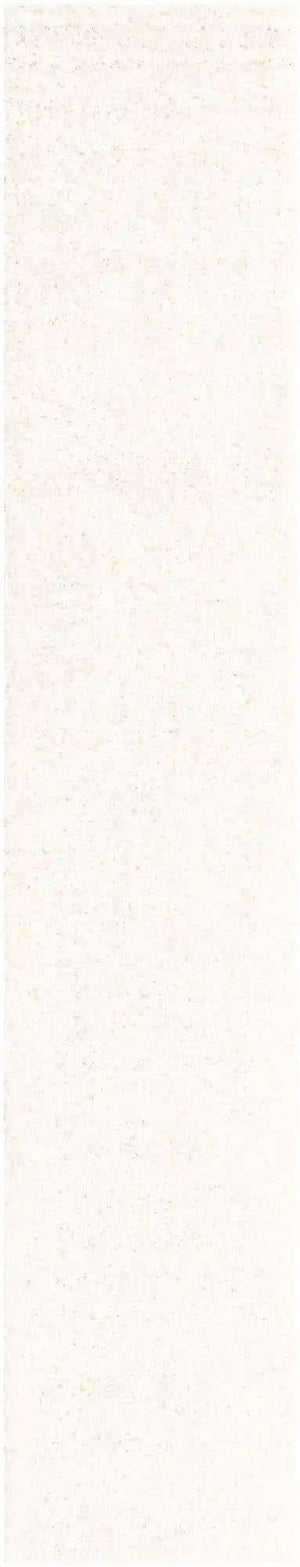 Snow White 2' 7 x 13' 1 Solid Shag Runner Area Rug Thick Soft Touch Fluffy & Plush Shaggy Pile