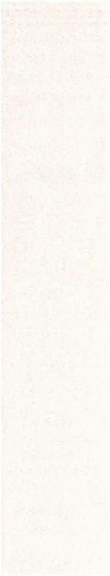 Snow White 2' 7 x 13' 1 Solid Shag Runner Area Rug Thick Soft Touch Fluffy & Plush Shaggy Pile