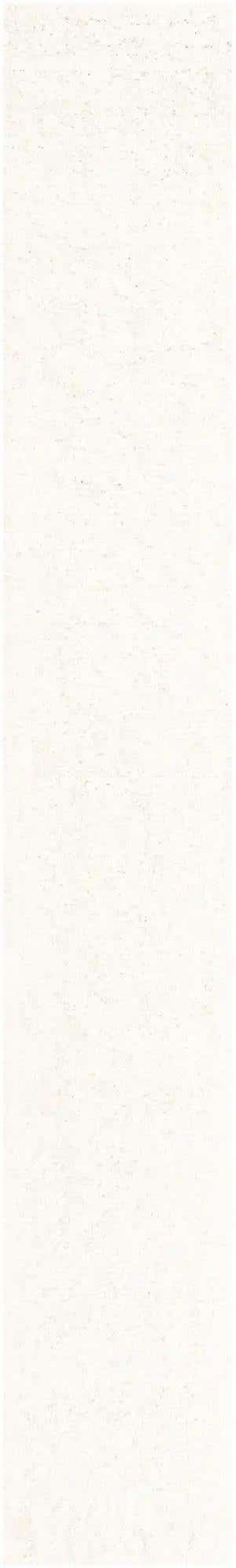 Snow White 2' 7 x 16' 5 Solid Shag Runner Area Rug Thick Soft Touch Fluffy & Plush Shaggy Pile