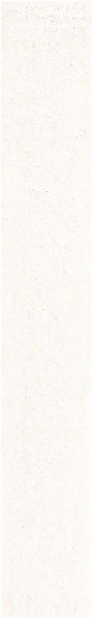 Snow White 2' 7 x 16' 5 Solid Shag Runner Area Rug Thick Soft Touch Fluffy & Plush Shaggy Pile