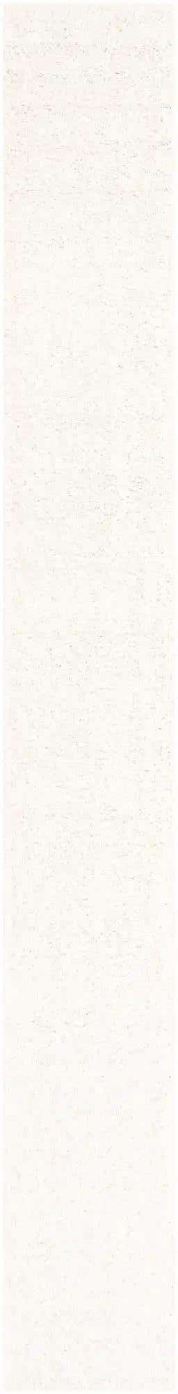 Snow White 2' 7 x 19' 8 Solid Shag Runner Area Rug Thick Soft Touch Fluffy & Plush Shaggy Pile