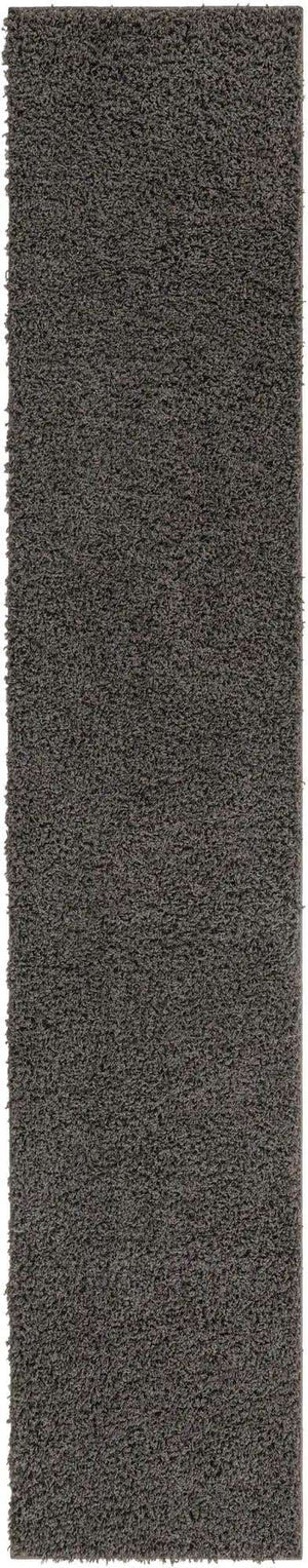 Graphite Gray 2' 7 x 13' 1 Solid Shag Runner Area Rug Thick Soft Touch Fluffy & Plush Shaggy Pile