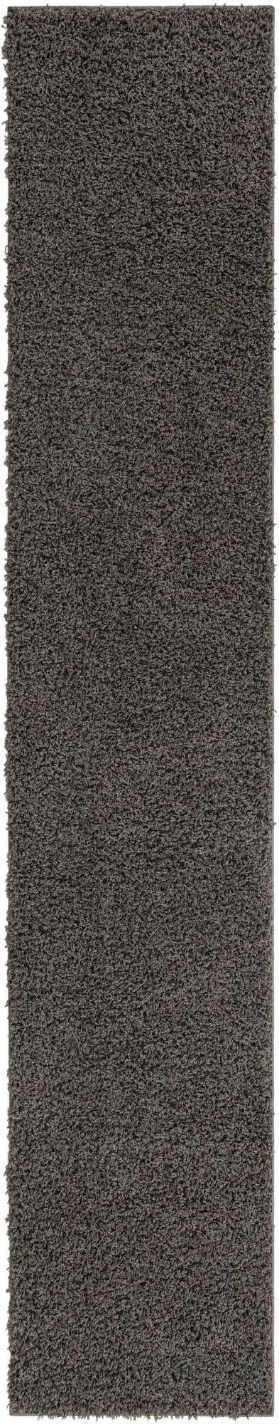 Graphite Gray 2' 7 x 13' 1 Solid Shag Runner Area Rug Thick Soft Touch Fluffy & Plush Shaggy Pile
