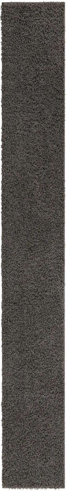 Graphite Gray 2' 7 x 19' 8 Solid Shag Runner Area Rug Thick Soft Touch Fluffy & Plush Shaggy Pile