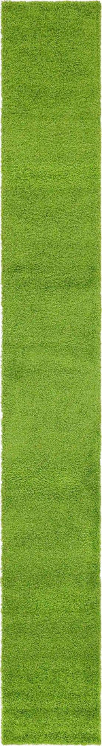 Grass Green 2' 7 x 19' 8 Solid Shag Runner Area Rug Thick Soft Touch Fluffy & Plush Shaggy Pile