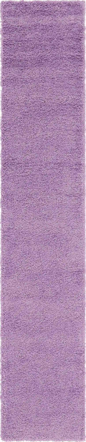 Lilac 2' 7 x 13' 1 Solid Shag Runner Area Rug Thick Soft Touch Fluffy & Plush Shaggy Pile