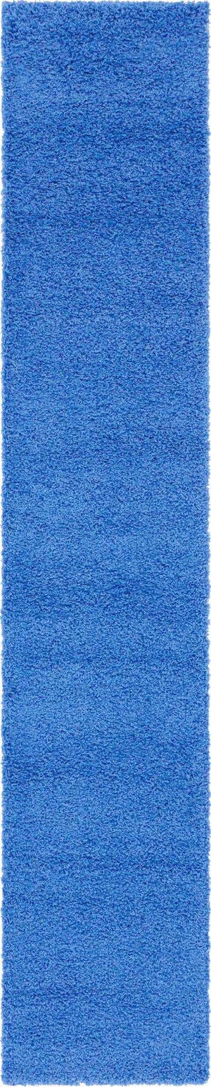 Periwinkle Blue 2' 7 x 13' 1 Solid Shag Runner Area Rug Thick Soft Touch Fluffy & Plush Shaggy Pile