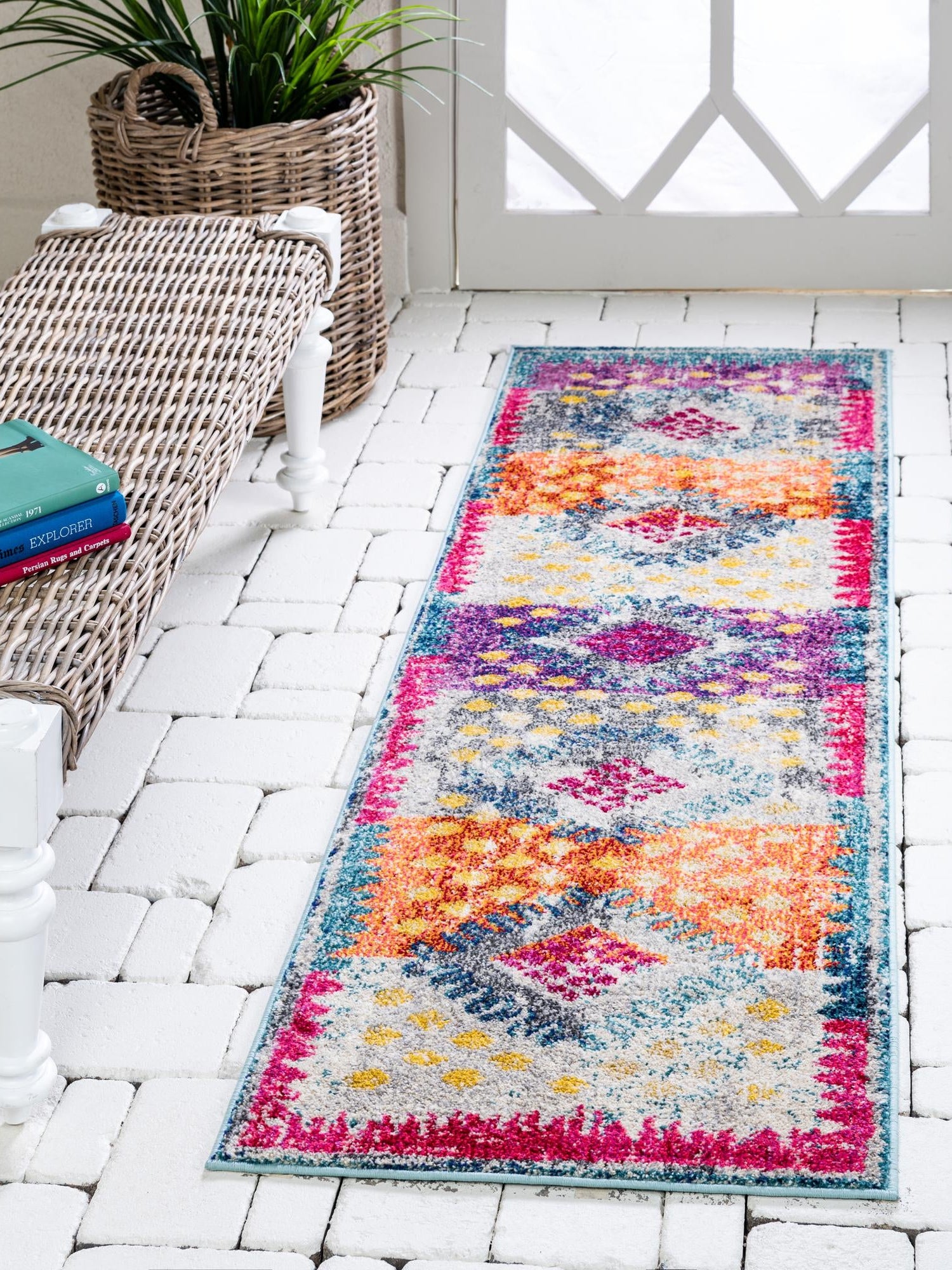 Multicolor 2' x 6' 9 Vita Runner Area Rug