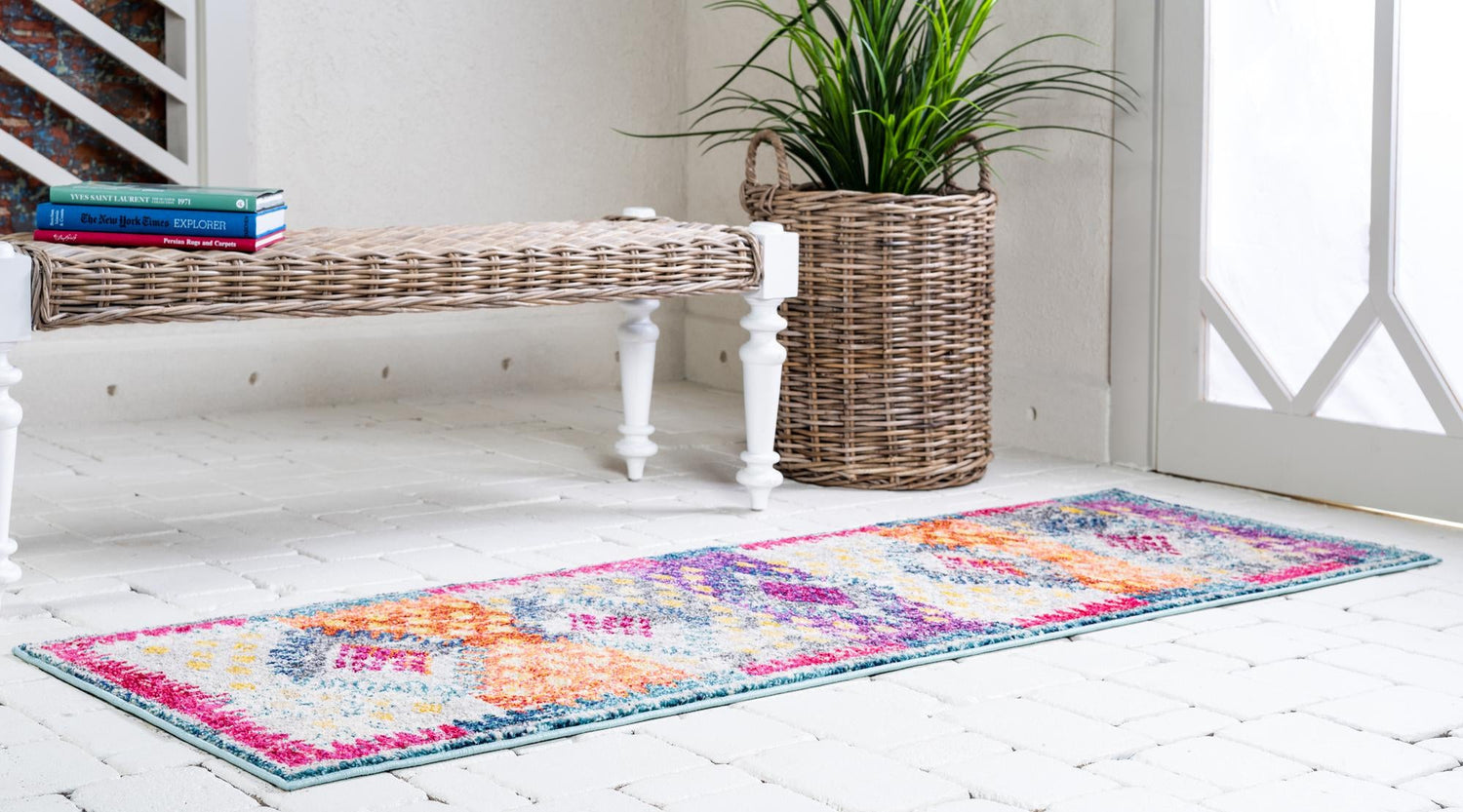 Multicolor 2' 7 x 10' Vita Runner Area Rug