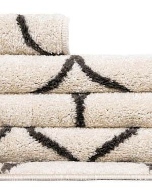 Ivory 7' 10 x 11' Trellis Frieze Rectangle Area Rug Geometric Modern Unique Stain Resistant Easy Clean Carpet for Living, Dining, Bedrooms, Office for Sale at Rug Engine