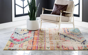 Multicolor 5' x 5' Sedona Square Area Rug