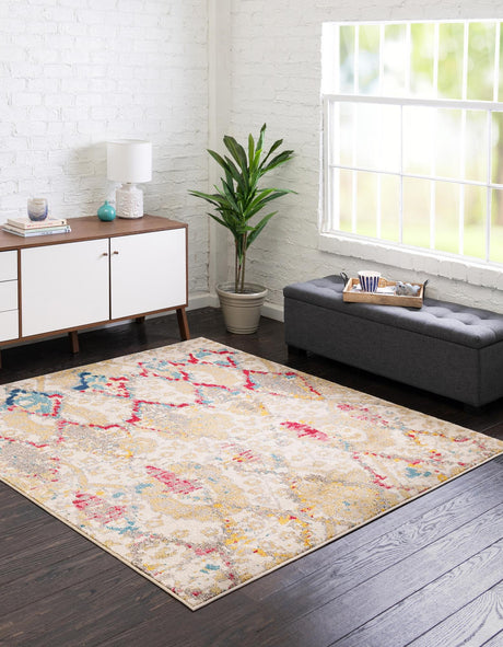 Beige 6' 1 x 6' 1 Sedona Square Area Rug