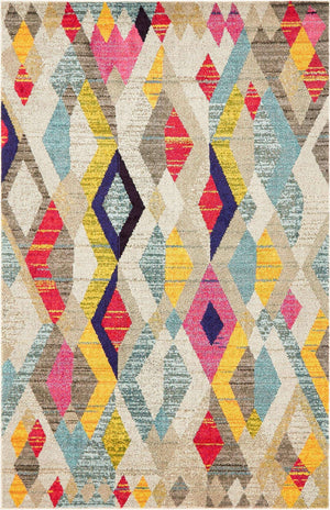 Multicolor 6' 1 x 9' Sedona Rectangle Area Rug Durable Long Lasting Carpet for Living Rooms, Kitchen, Bedrooms, Office Space, Dorms for Sale at Rug Engine