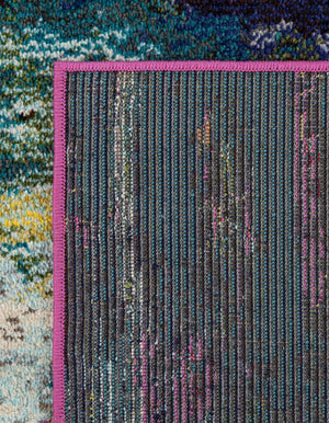 Multicolor 2' 7 x 13' 1 Chromatic Runner Area Rug 100% Polypropylene With Cotton Backing Abstract Modern Colorful Carpet Mat for Home Decor & Interior Design for Sale at Rug Engine