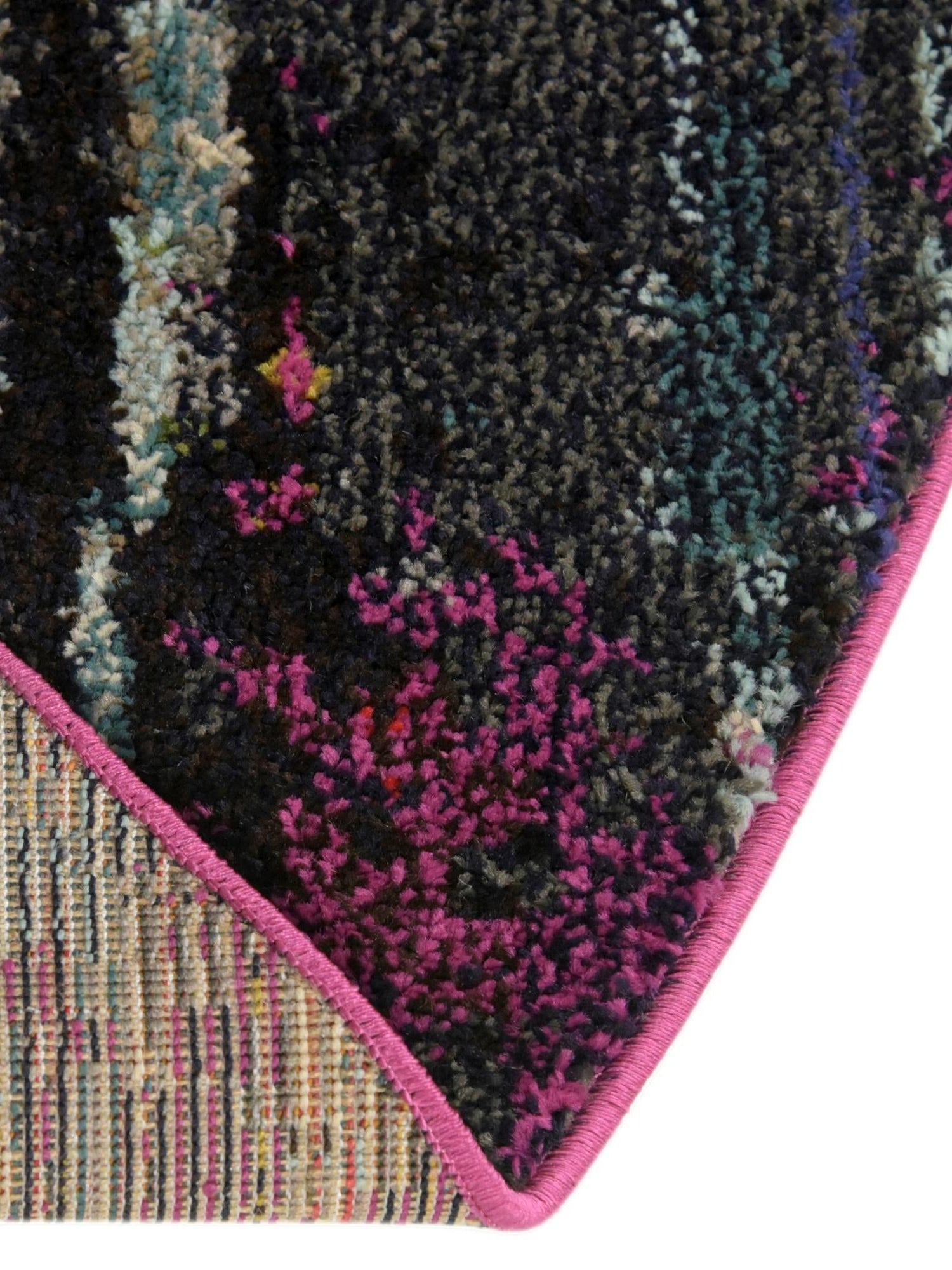 Multicolor 7' 10 x 7' 10 Chromatic Round Area Rug 100% Polypropylene With Cotton Backing Abstract Modern Colorful Carpet Mat for Home Decor & Interior Design for Sale at Rug Engine