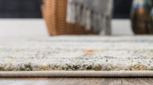 Gray 2' 2 x 6' 9 Chromatic Runner Area Rug 100% Polypropylene With Cotton Backing Abstract Modern Colorful Carpet Mat for Home Decor & Interior Design for Sale at Rug Engine