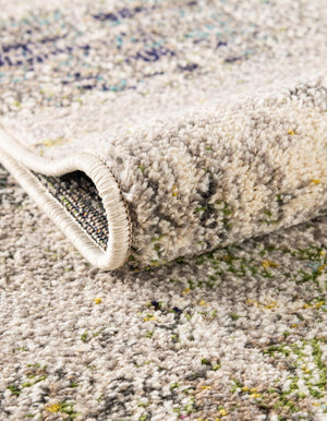 Gray 2' 2 x 6' 9 Chromatic Runner Area Rug 100% Polypropylene With Cotton Backing Abstract Modern Colorful Carpet Mat for Home Decor & Interior Design for Sale at Rug Engine