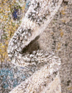 Gray 8' x 8' Chromatic Round Area Rug 100% Polypropylene With Cotton Backing Abstract Modern Colorful Carpet Mat for Home Decor & Interior Design for Sale at Rug Engine