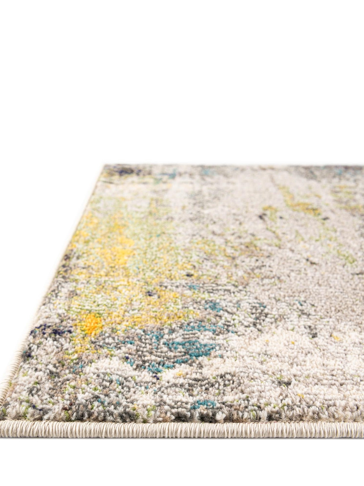 Gray 9' x 12' 2 Chromatic Rectangle Area Rug 100% Polypropylene With Cotton Backing Abstract Modern Colorful Carpet Mat for Home Decor & Interior Design for Sale at Rug Engine