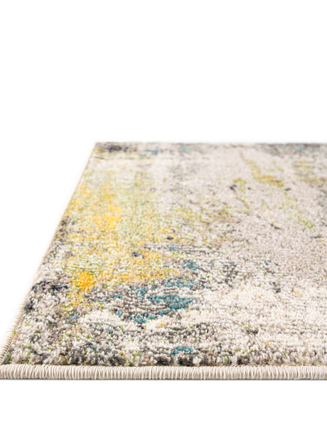 Gray 10' 6 x 16' 5 Chromatic Rectangle Area Rug 100% Polypropylene With Cotton Backing Abstract Modern Colorful Carpet Mat for Home Decor & Interior Design for Sale at Rug Engine