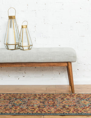 Blue 2' 7 x 10' Edinburgh Runner Area Rug 100% Polypropylene Easy Clean With Cotton Backing Traditional Classic Design Carpet for Living, Dining Room, Office for Sale at Rug Engine