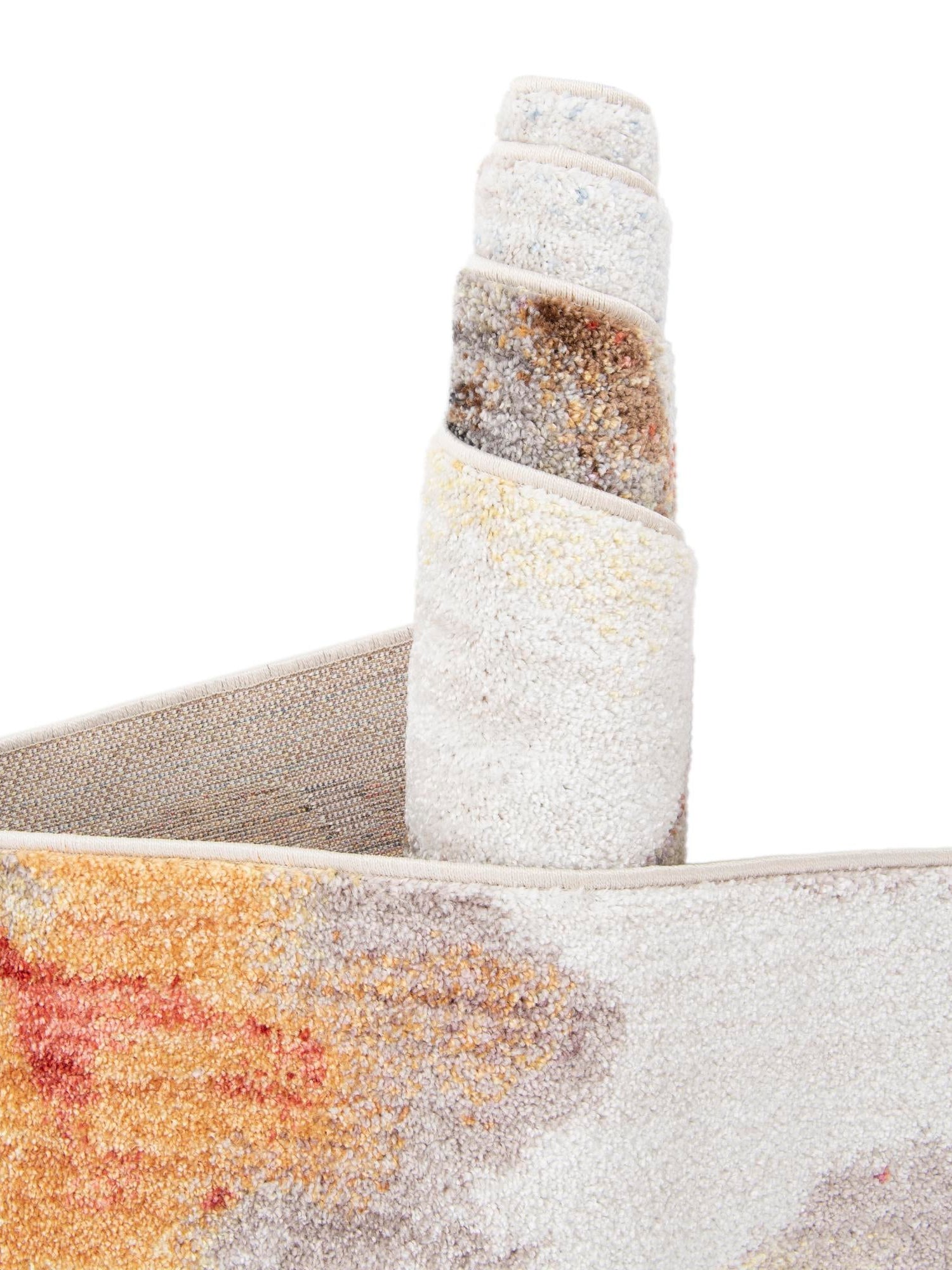 Multicolor 5' 1 x 8' Jill Zarin Downtown Rectangle Area Rug 100% Polyester (Space-Dyed Yarn) Abstract Modern Colorful Vivid Carpet for Home Interior Design for Sale at Rug Engine