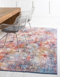 Multicolor 1' 8 x 1' 8 Jill Zarin Downtown Sample Area Rug 100% Polyester (Space-Dyed Yarn) Abstract Modern Colorful Vivid Carpet for Home Interior Design for Sale at Rug Engine