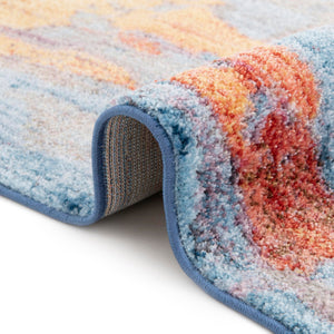 Multicolor 2' x 8' Jill Zarin Downtown Runner Area Rug 100% Polyester (Space-Dyed Yarn) Abstract Modern Colorful Vivid Carpet for Home Interior Design for Sale at Rug Engine