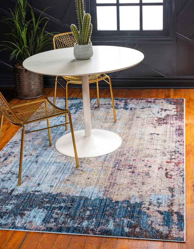 Multicolor 7' 1 x 10' Jill Zarin Downtown Rectangle Area Rug 100% Polyester (Space-Dyed Yarn) Abstract Modern Colorful Vivid Carpet for Home Interior Design for Sale at Rug Engine