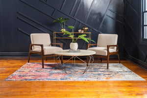 Multicolor 7' 1 x 10' Jill Zarin Downtown Rectangle Area Rug 100% Polyester (Space-Dyed Yarn) Abstract Modern Colorful Vivid Carpet for Home Interior Design for Sale at Rug Engine