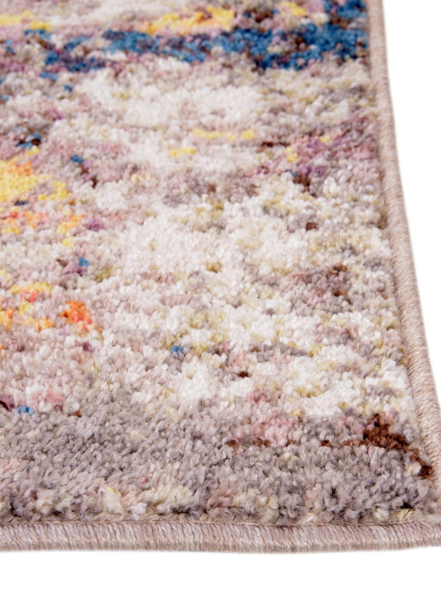 Multicolor 5' 1 x 8' Jill Zarin Downtown Rectangle Area Rug 100% Polyester (Space-Dyed Yarn) Abstract Modern Colorful Vivid Carpet for Home Interior Design for Sale at Rug Engine