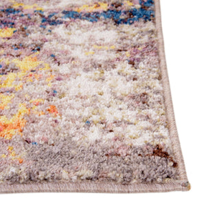 Multicolor 2' 7 x 10' Jill Zarin Downtown Runner Area Rug 100% Polyester (Space-Dyed Yarn) Abstract Modern Colorful Vivid Carpet for Home Interior Design for Sale at Rug Engine