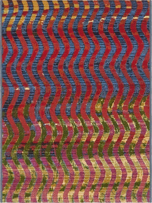 Multicolor 2' 2 x 3' 1 Outdoor Modern Rectangle Area Rug Weather Resistant for Patio, Deck, Terrace, Balcony, Porch 100% Polypropylene Modern Outside Carpet for Sale at Rug Engine