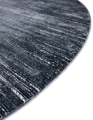 Navy Blue 6' 1 x 6' 1 Jill Zarin Uptown Round Area Rug 70% Polypropylene & 30% Polyester  Contemporary Carpet for Living, Dining, Office, Bedroom for Sale at Rug Engine