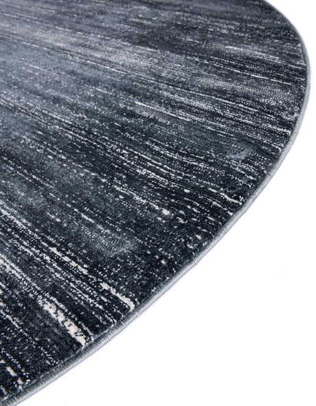 Navy Blue 6' 1 x 6' 1 Jill Zarin Uptown Round Area Rug 70% Polypropylene & 30% Polyester  Contemporary Carpet for Living, Dining, Office, Bedroom for Sale at Rug Engine