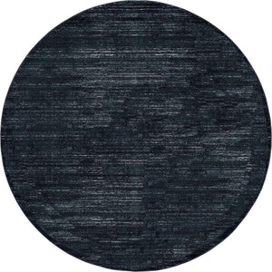 Navy Blue 8' x 8' Jill Zarin Uptown Round Area Rug 70% Polypropylene & 30% Polyester  Contemporary Carpet for Living, Dining, Office, Bedroom for Sale at Rug Engine