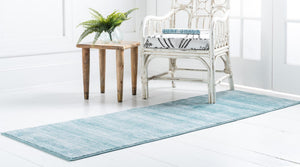 Turquoise 2' 2 x 6' 1 Jill Zarin Uptown Runner Area Rug 70% Polypropylene & 30% Polyester  Contemporary Carpet for Living, Dining, Office, Bedroom for Sale at Rug Engine