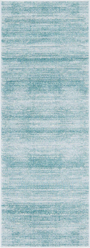Turquoise 2' 2 x 6' 1 Jill Zarin Uptown Runner Area Rug 70% Polypropylene & 30% Polyester  Contemporary Carpet for Living, Dining, Office, Bedroom for Sale at Rug Engine