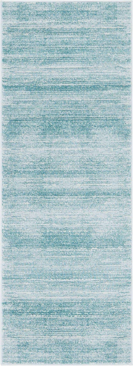 Turquoise 2' 2 x 6' 1 Jill Zarin Uptown Runner Area Rug 70% Polypropylene & 30% Polyester  Contemporary Carpet for Living, Dining, Office, Bedroom for Sale at Rug Engine