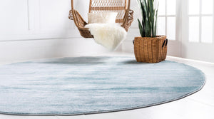 Turquoise 8' x 8' Jill Zarin Uptown Round Area Rug 70% Polypropylene & 30% Polyester  Contemporary Carpet for Living, Dining, Office, Bedroom for Sale at Rug Engine