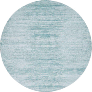 Turquoise 8' x 8' Jill Zarin Uptown Round Area Rug 70% Polypropylene & 30% Polyester  Contemporary Carpet for Living, Dining, Office, Bedroom for Sale at Rug Engine