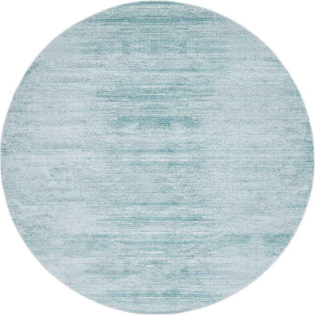 Turquoise 8' x 8' Jill Zarin Uptown Round Area Rug 70% Polypropylene & 30% Polyester  Contemporary Carpet for Living, Dining, Office, Bedroom for Sale at Rug Engine