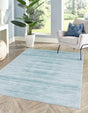 Turquoise 4' 1 x 6' 1 Jill Zarin Uptown Rectangle Area Rug 70% Polypropylene & 30% Polyester  Contemporary Carpet for Living, Dining, Office, Bedroom for Sale at Rug Engine