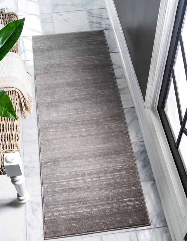 Gray 2' 7 x 13' 11 Jill Zarin Uptown Runner Area Rug 70% Polypropylene & 30% Polyester  Contemporary Carpet for Living, Dining, Office, Bedroom for Sale at Rug Engine