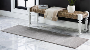 Gray 2' 2 x 6' 1 Jill Zarin Uptown Runner Area Rug 70% Polypropylene & 30% Polyester  Contemporary Carpet for Living, Dining, Office, Bedroom for Sale at Rug Engine