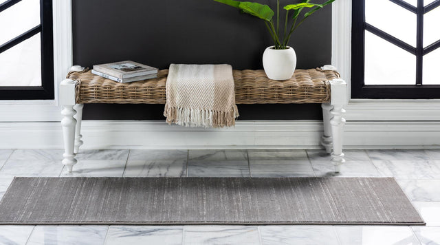 Gray 2' 2 x 6' 1 Jill Zarin Uptown Runner Area Rug 70% Polypropylene & 30% Polyester  Contemporary Carpet for Living, Dining, Office, Bedroom for Sale at Rug Engine